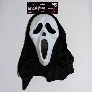 Scream Ghost Face Mask Fun World 'Ghost Face Lives' Plastic Mask 2021